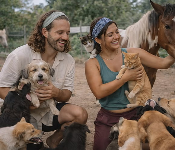 Where it all began - Animals and volunteers